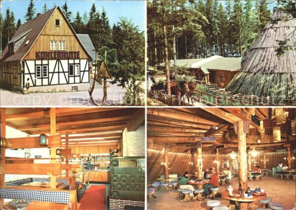 Sosa Erzgebirge Konsum Gaststätten Köhlerhütte Meiler T