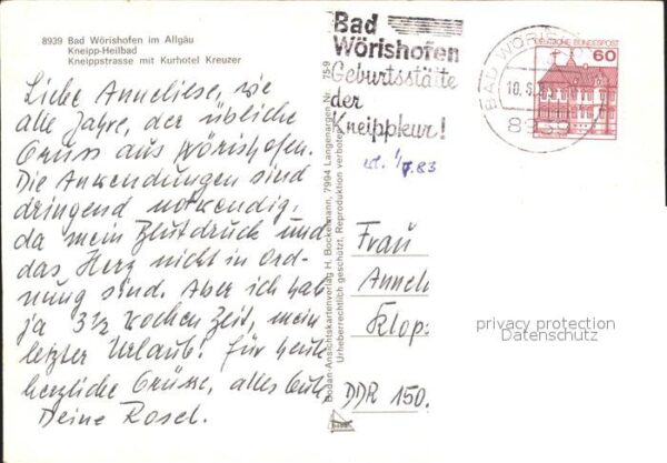 Bad Woerishofen Kneippstrasse mit Kurhotel Kreuzer Knei – Bild 2