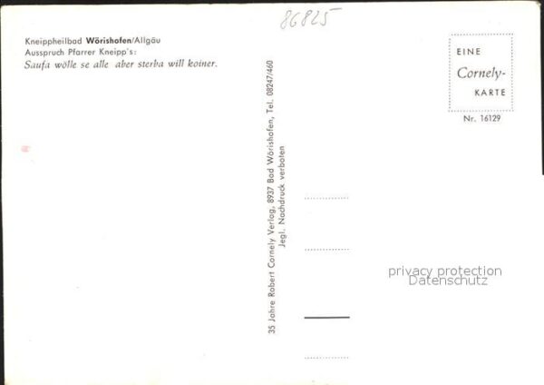 Bad Woerishofen Pfarrer Kneipp Heilbad Wassertreten Sch – Bild 2