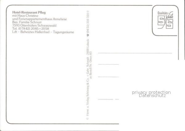 Ottenhoefen Schwarzwald Hotel Restaurant Pflug Ferienappartment – Bild 2