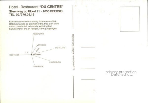 Beersel Hotel Restaurant Du Centre – Bild 2