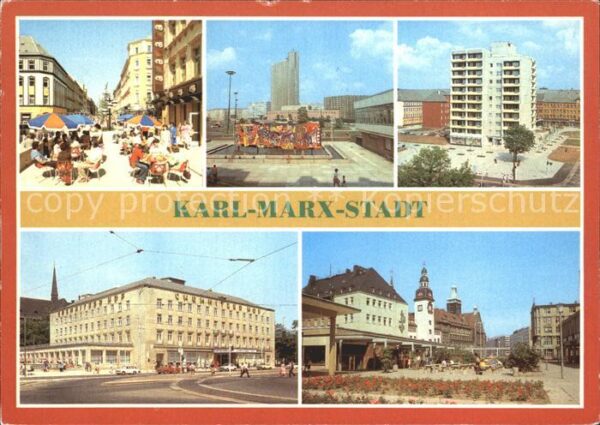 Karl-Marx-Stadt Cafe Brühl Interhotel Kongress Punkthau