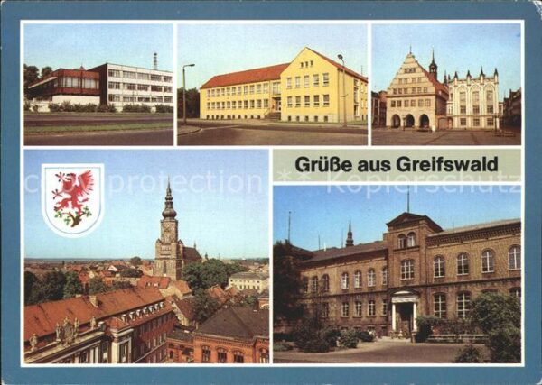 Greifswald Mecklenburg Vorpommern Mensa Haus der Gewerkschaft Rathaus Kir
