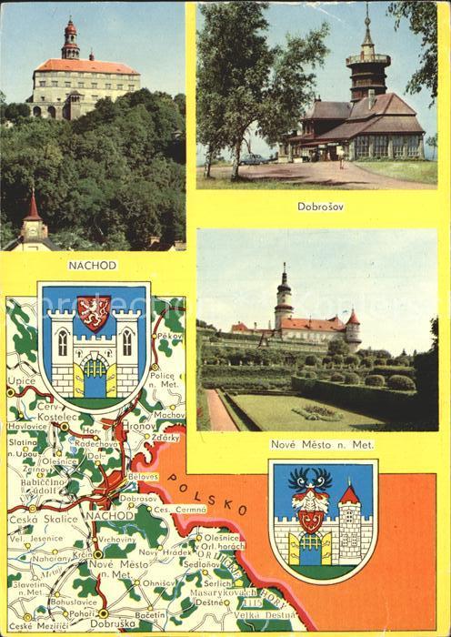 Nachod Tschechien Dobrosov Nove Mesto n Met Landkarte
