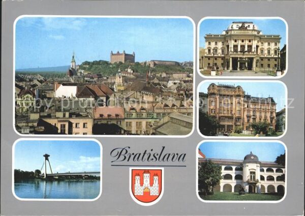 Bratislava Pressburg Pozsony Panorama Slovenske narodne divadio Name