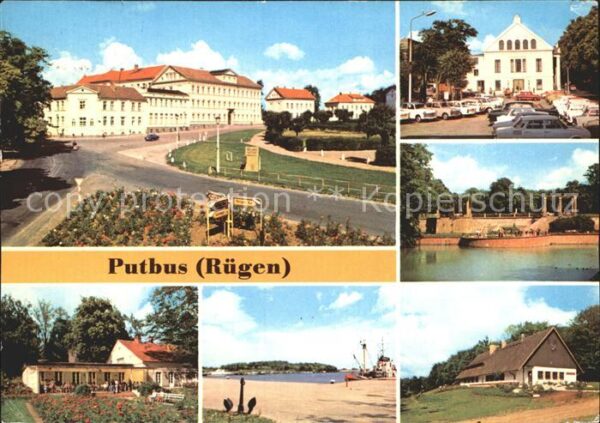 Putbus Ruegen Ernst Thälmann Platz Rosencafe Hafen La