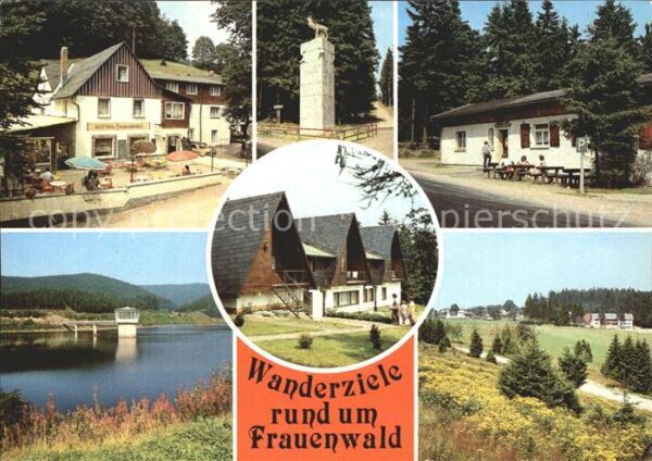 Frauenwald Thueringen Wanderziele Monument Bohrstuhl Waldbaud