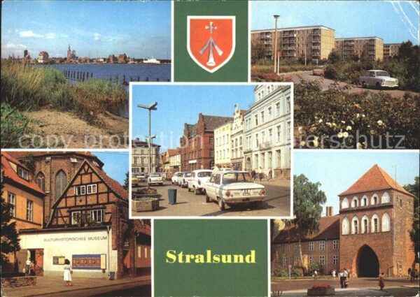 Stralsund Mecklenburg Vorpommern Hafen Leninplatz Friedrich Wolff Strass