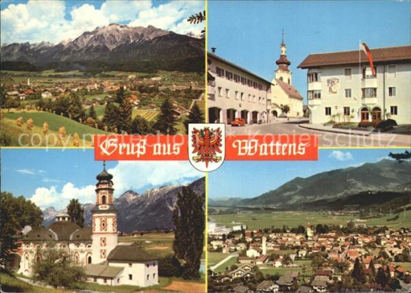 Wattens Gesamtansicht mit Alpenpanorama Hauptst