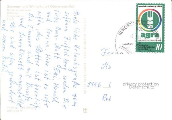 Oberwiesenthal Erzgebirge FDGB Erholungsheim Am Fichtelberg Büche – Bild 2