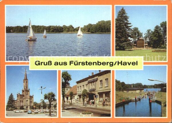 Fuerstenberg Havel Schwedtsee Musikpavillon Park des Fried