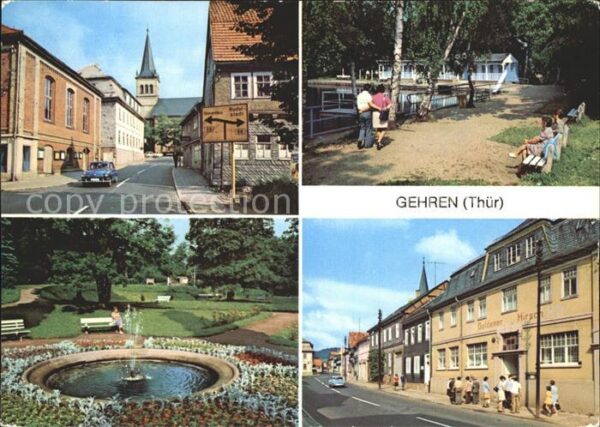 Gehren Thueringen Dimitroffstrasse Badeteich Stadtpark Un
