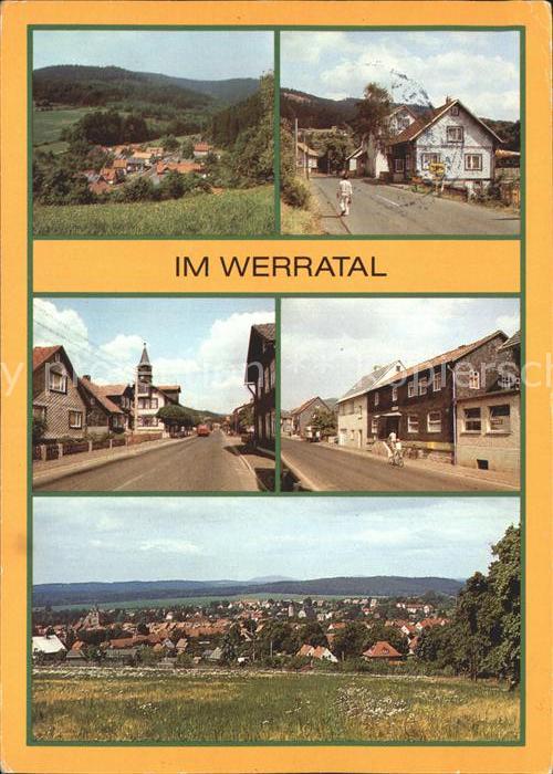 Sachsenbrunn Hauptstrasse HO Gaststätte Werratal Eis