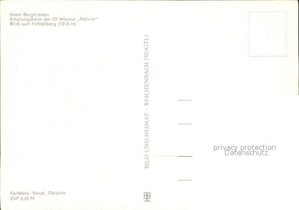 Oberwiesenthal Erzgebirge Gesamtansicht Hotel Bergfrieden Erholun – Bild 2