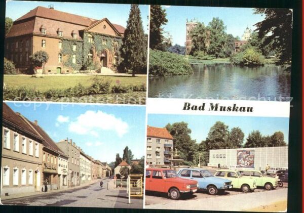 Bad Muskau Oberlausitz Moorbad Schlossruine Ernst Thälmann Str