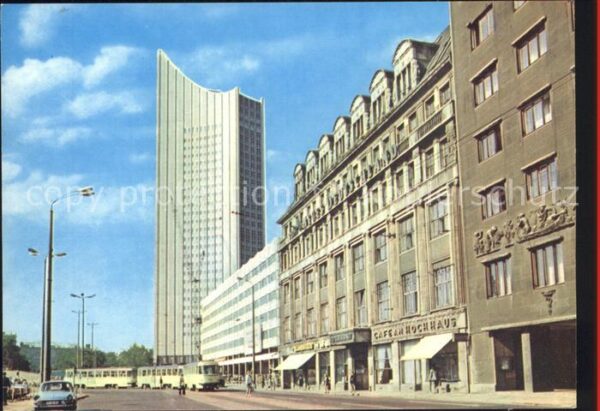 Leipzig Goethestrasse mit Blick zum Hochhaus Ka