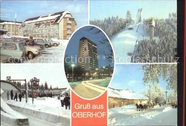 Oberhof Thueringen FDGB Erholungsheime Dimitroff und Renns
