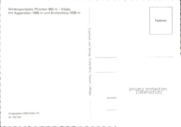 Pfronten mit Aggenstein und Breitenberg Fliegera – Bild 2