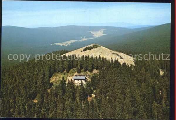 Lusenschutzhaus Blick in die CSSR Fliegeraufnahme