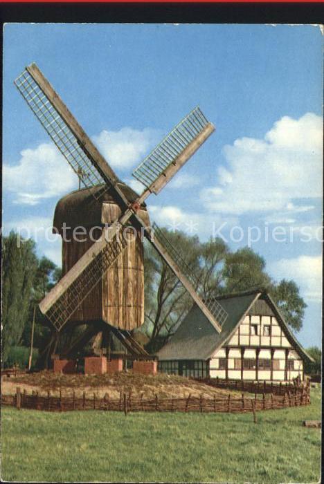Muenster Westfalen Bockwindmühle und Mühlenhaus