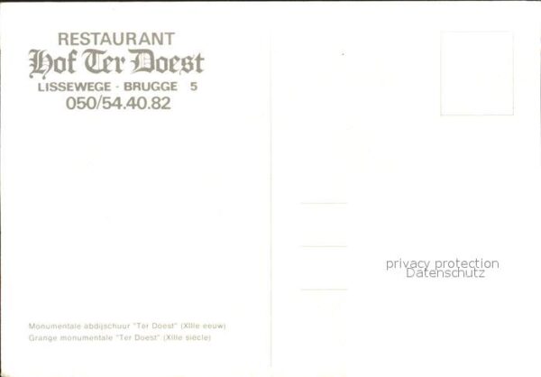 Brugge Restaurant Hof Ter Doest – Bild 2
