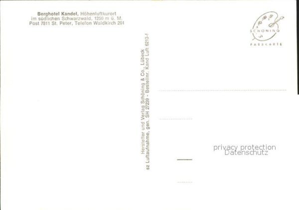 St Peter Schwarzwald Fliegeraufnahme Berghotel Kandel – Bild 2