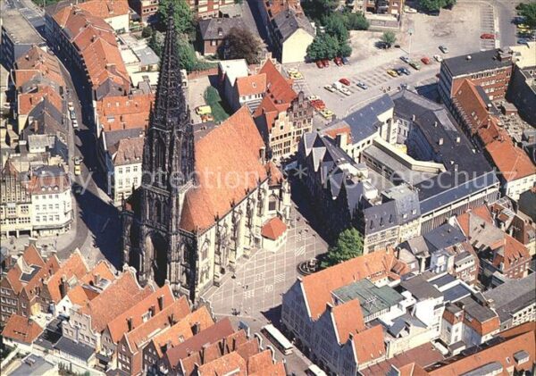 Muenster Westfalen Fliegeraufnahme Sankt Lamberti Kirche m