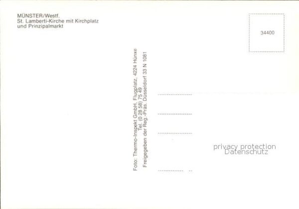Muenster Westfalen Fliegeraufnahme Sankt Lamberti Kirche m – Bild 2