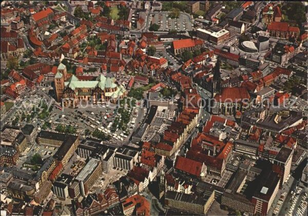 Muenster Westfalen Fliegeraufnahme Lambertikirche Dom Prin
