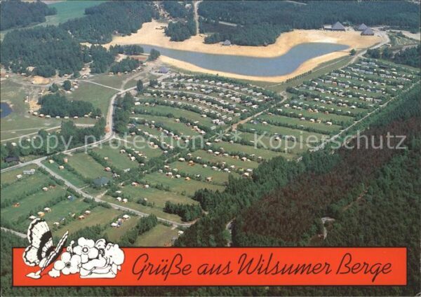 Wilsum Fliegeraufnahme Campingplatz in den Wil