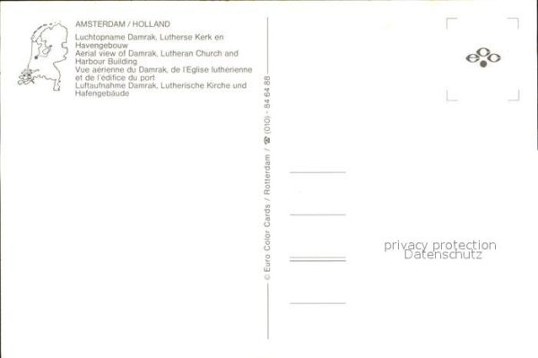 Amsterdam Niederlande Hafengebäude Lutherische Kirche Flieger – Bild 2