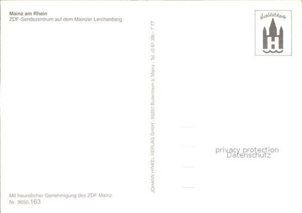 Mainz Rhein ZDF- Sendezentrum Lerchenberg – Bild 2
