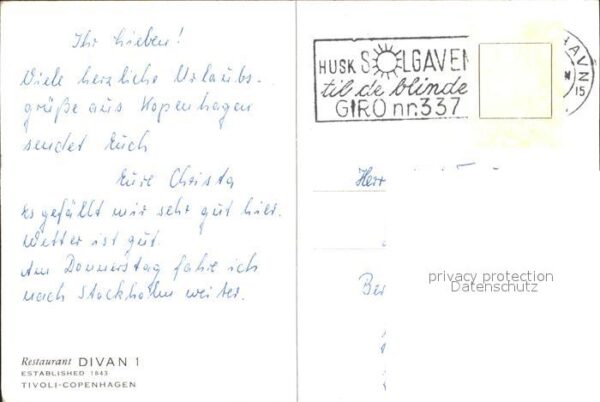 Copenhagen Kobenhavn Restaurant Divan – Bild 2