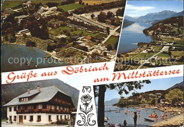 Doebriach Millstaettersee Fliegeraufnahme