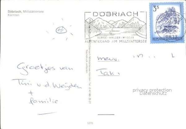 Doebriach Millstaettersee Fliegeraufnahme – Bild 2