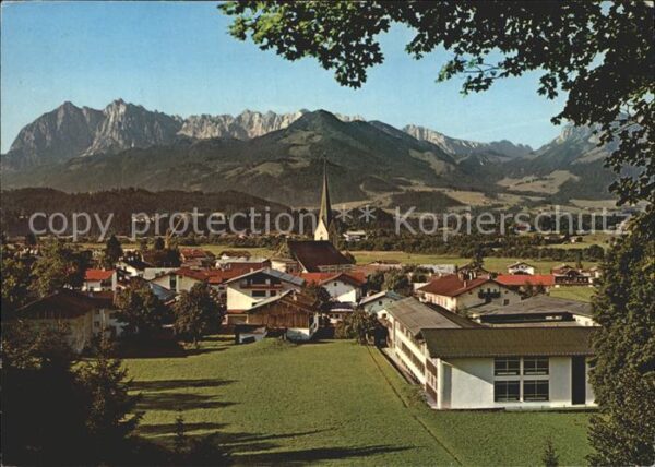 Koessen Tirol Blick auf die Kaiserberge