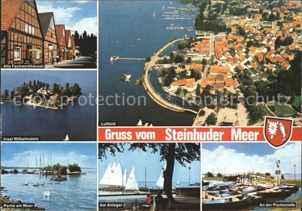 Steinhuder Meer Fliegeraufnahme Insel Wilhelmstein Am A