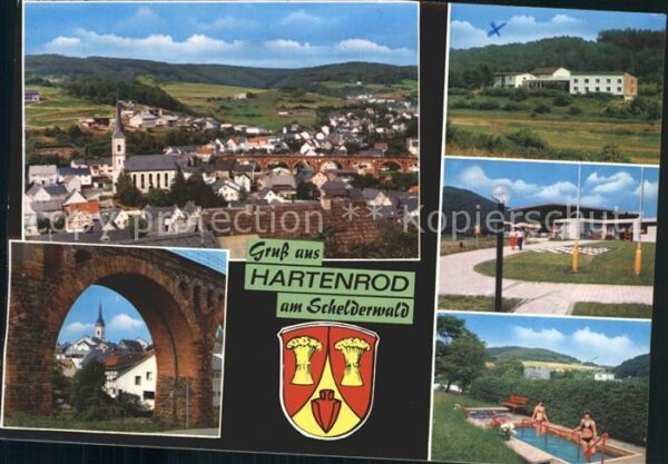 Hartenrod Gladenbach Gesamtansicht Kurpark Brücke