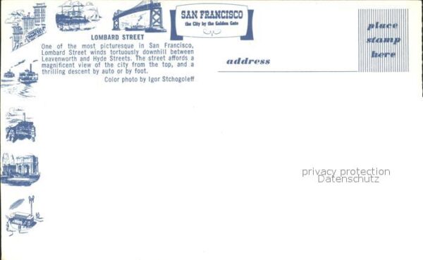 San Francisco California Lombard Street – Bild 2