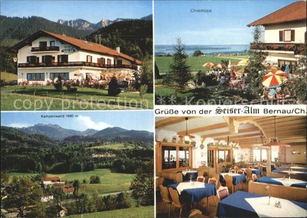 Bernau Chiemsee Berggasthof Seiseralm Chiemsee Kampenwa
