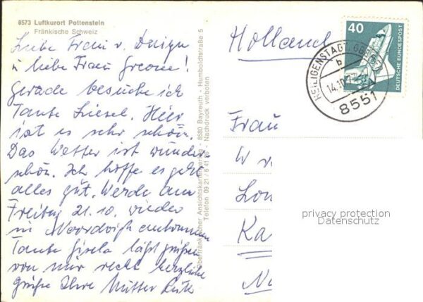 Pottenstein Oberfranken Gesamtansicht – Bild 2