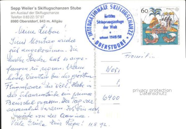 Oberstdorf Sepp Weiler´s Skiflugschanzen Stube – Bild 2