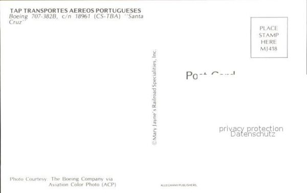Flugzeuge Zivil TAP Transportes Aereos Portugueses Boei – Bild 2