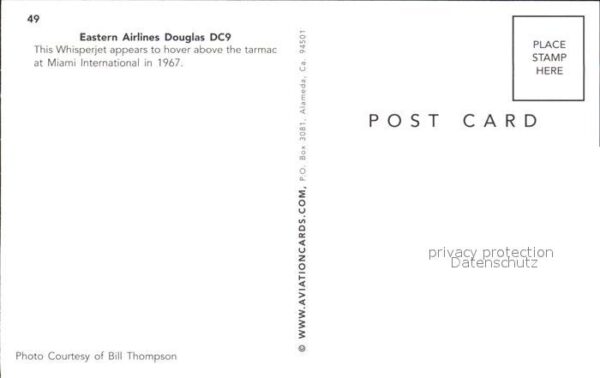 Flugzeuge Zivil Eastern Airlines Douglas DC9 – Bild 2