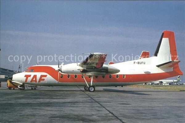Flugzeuge Zivil T-A-F Taxi Avia France F. 27-200 F. Buf