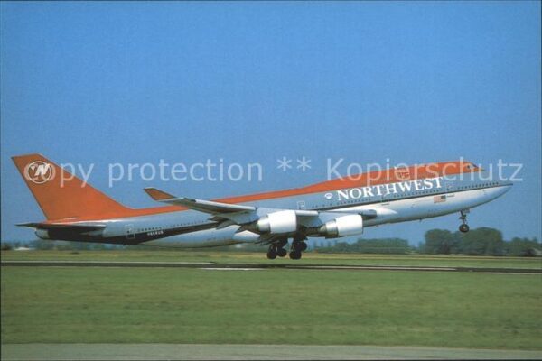 Flugzeuge Zivil Northwest Airlines Boeing 747-451 N668U