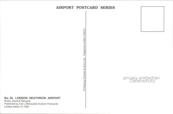Flughafen Airport Aeroporto London Heathrow – Bild 2