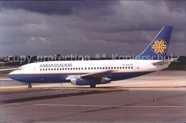 Flugzeuge Zivil Ambassador Airways Boeing 737-200 G-BAZ