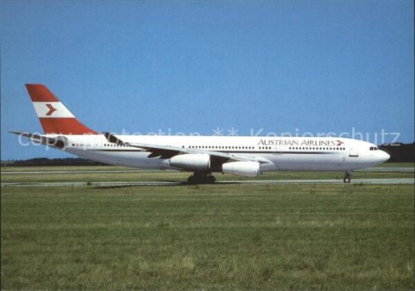 Flugzeuge Zivil Austrian Airlines Airbus Industrie A340