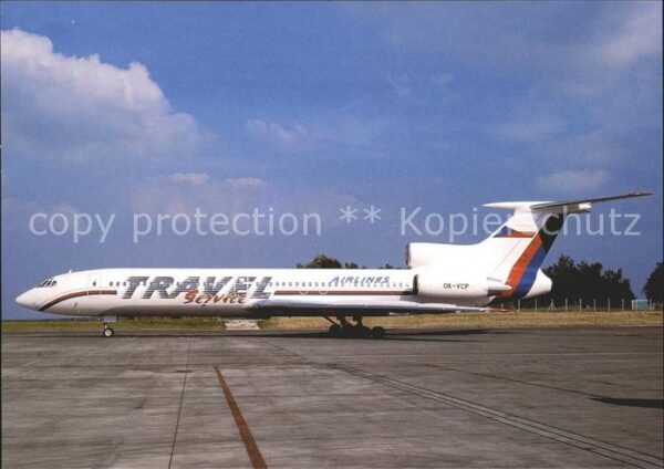 Flugzeuge Zivil Travel Service Airlines TU-154M OK-VCP